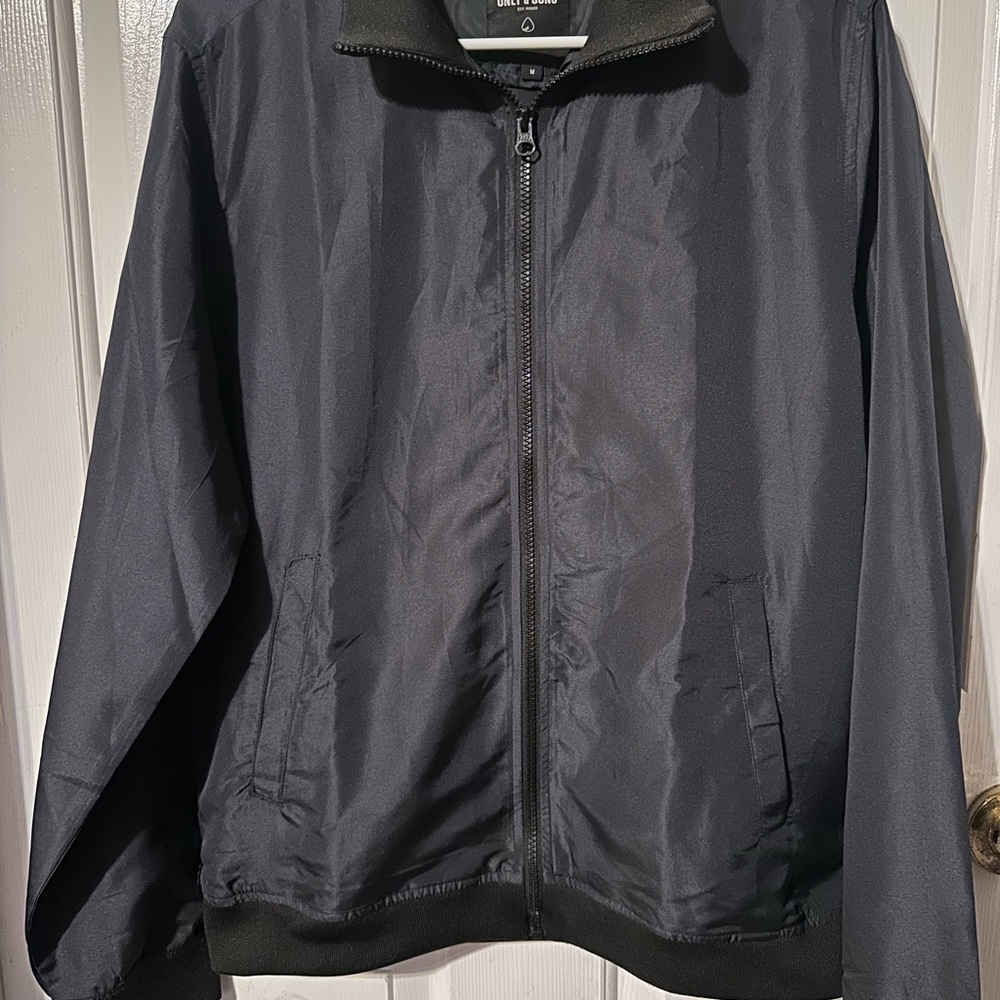 ONLY & SONS Black Windbreaker Lightweight Sporty Jacket